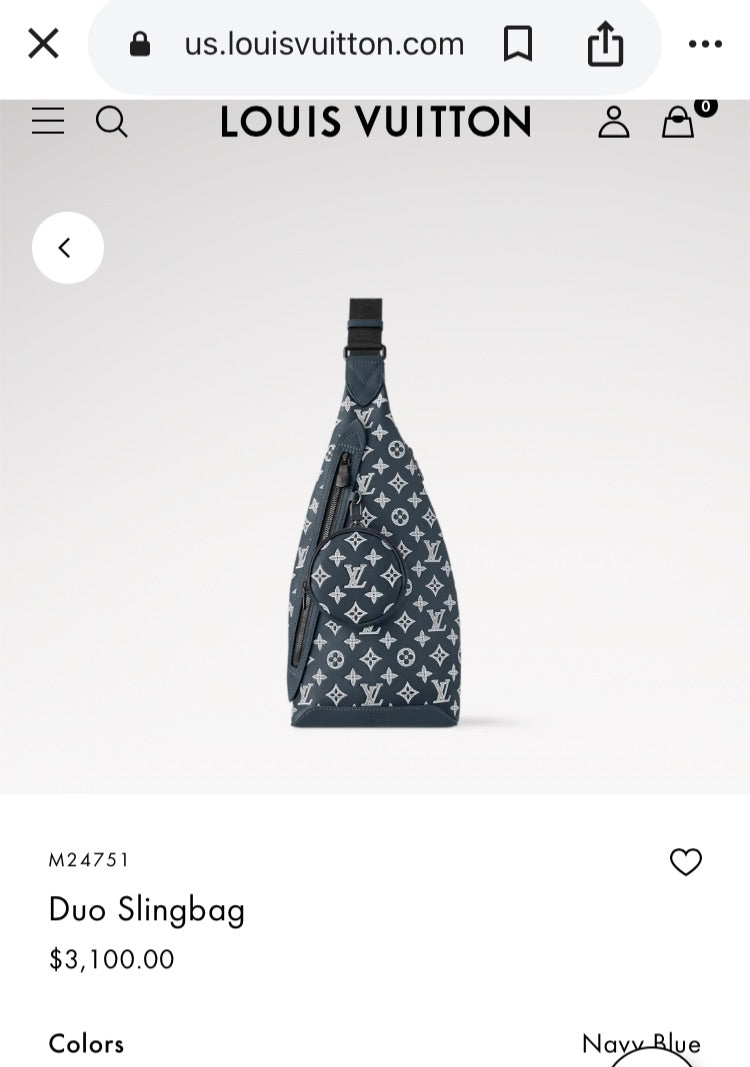Blue+ Louis Vuitton Sling, Medium