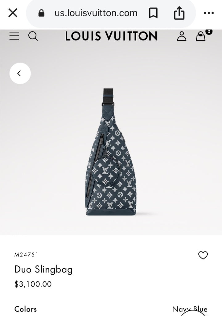 Blue+ Louis Vuitton Sling, Medium