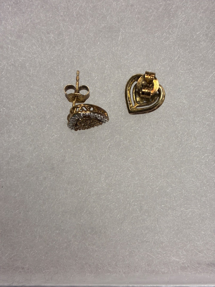 gold 925 Earrings, XS