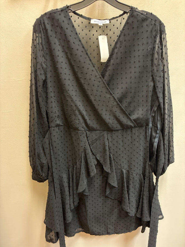 Aooksmery, Black, dress, Large
