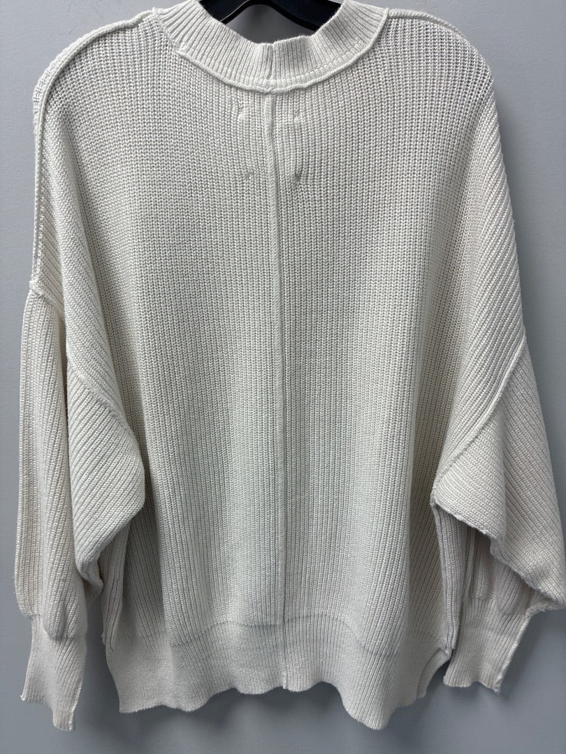 aerie White Sweater Large