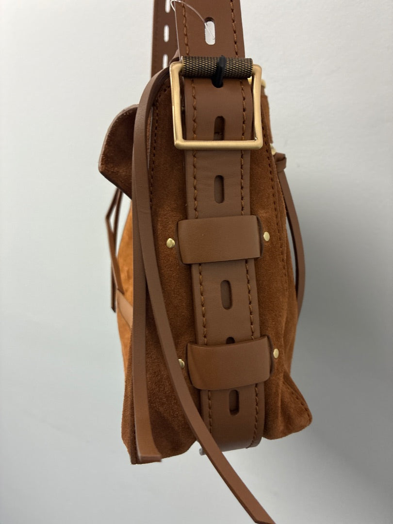 Rag+Bone Leather and Suede Brown Bag Medium