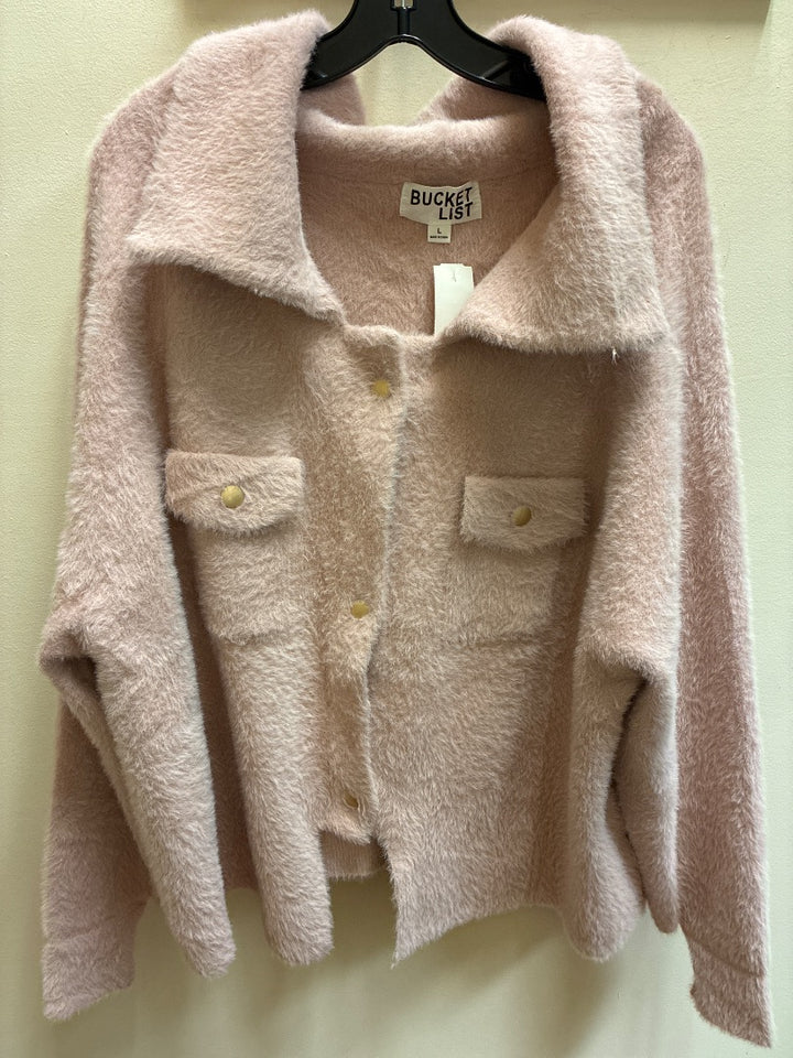 Pink bucketlist outerwear, Large