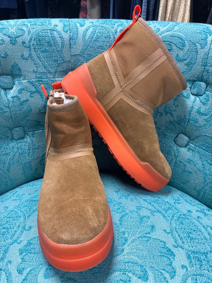 UGG Platform Brown+ Orange Boot, 7