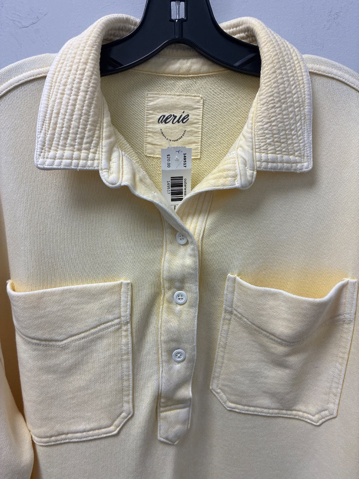 aerie Yellow Sweatshirt Small