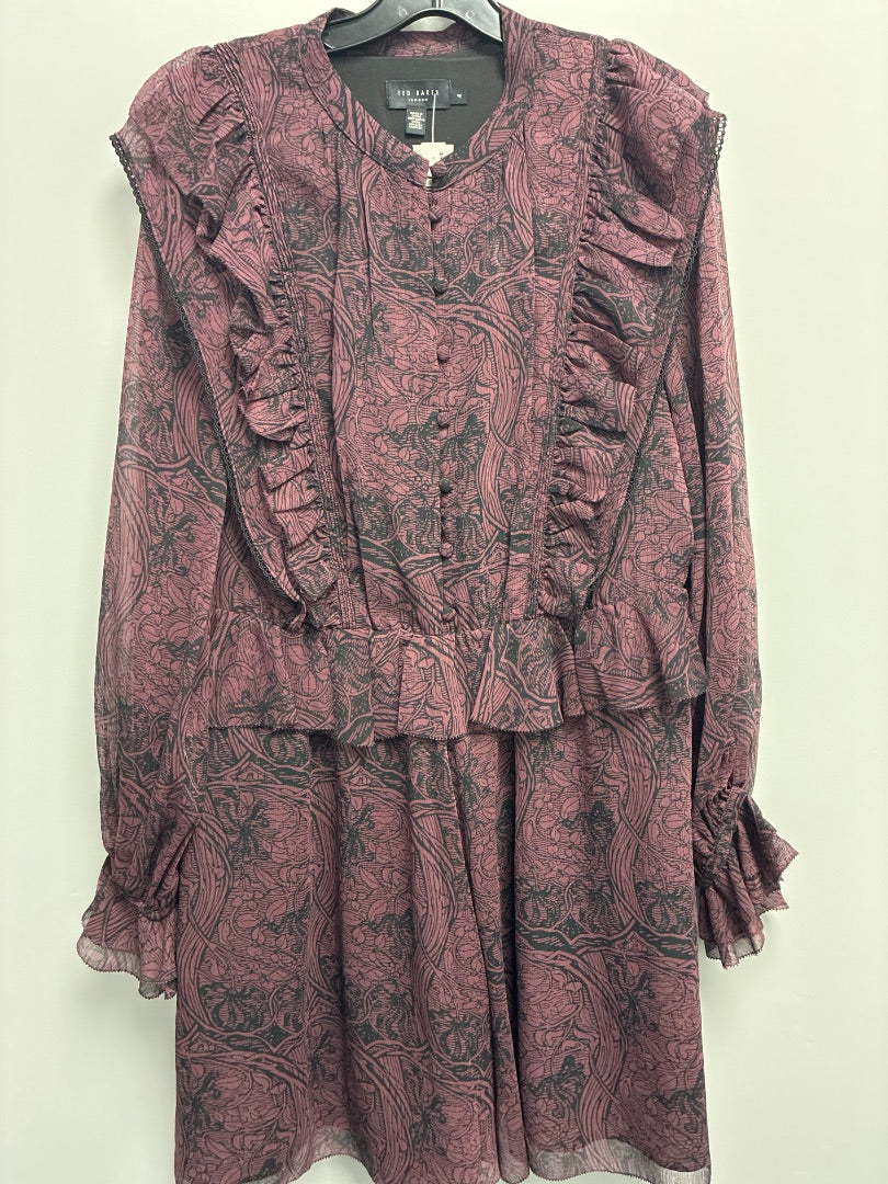 Ted Baker, maroon+, dress, Small