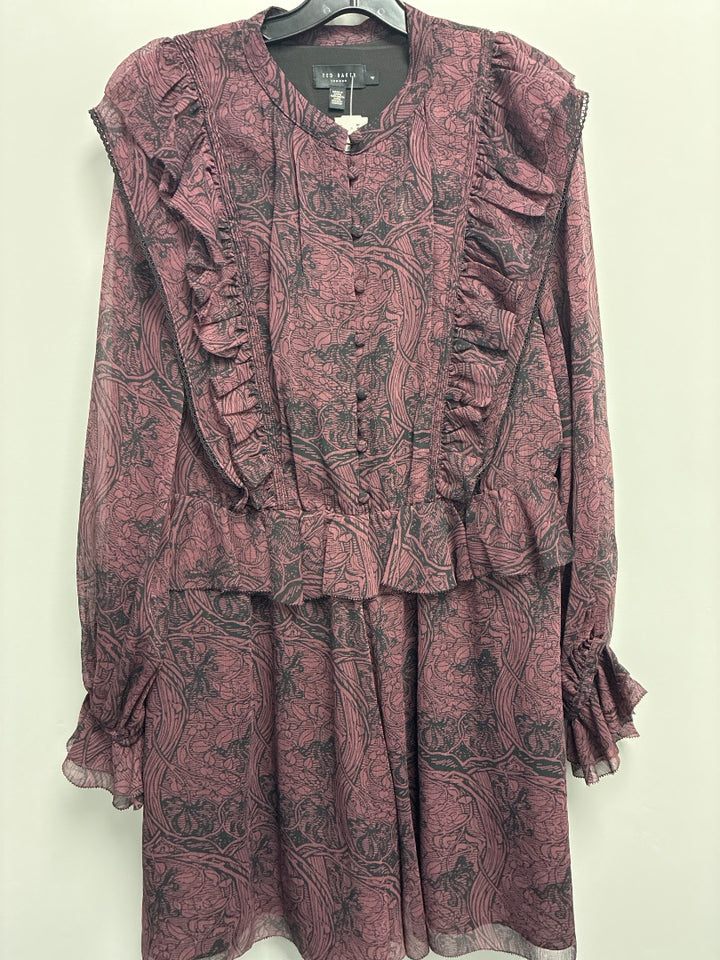 Ted Baker, maroon+, dress, Small