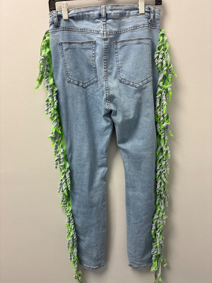 purple candy, Blue, pant, Large