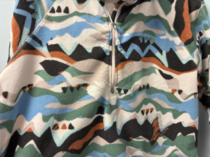 Eddie Bauer Half-zip Fleece Pullover Pink/Blue/Brown, XL