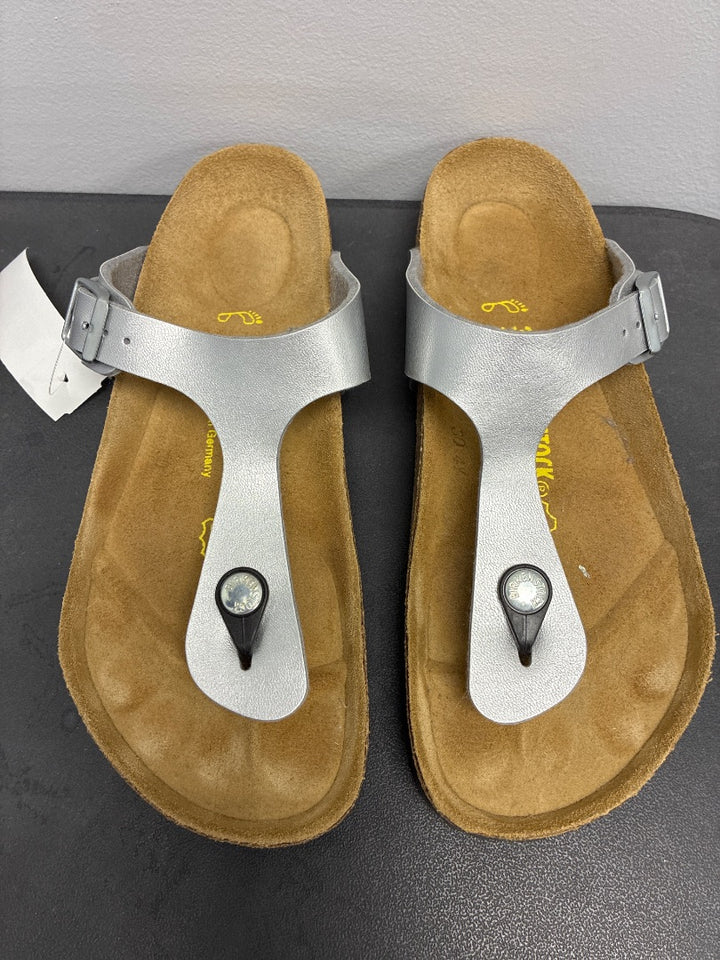 Birkenstock, Silver, Sandal, 8