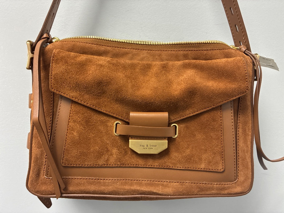 Rag+Bone Leather and Suede Brown Bag Medium