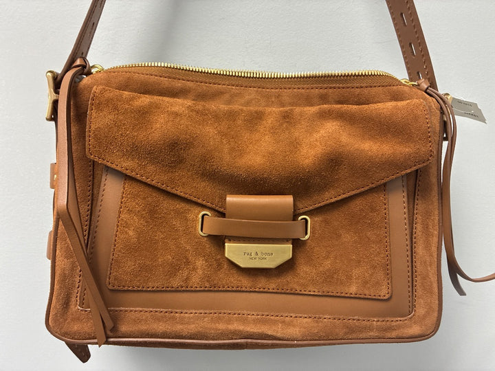 Rag+Bone Leather and Suede Brown Bag Medium