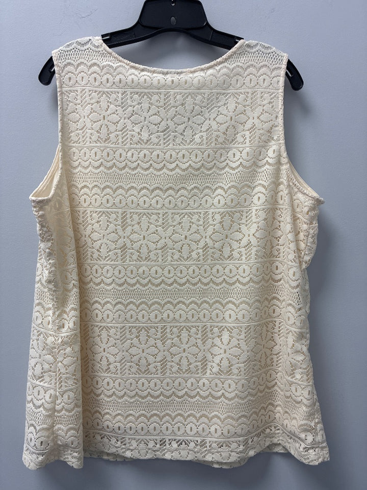 susan graver, White, Top, 1XL