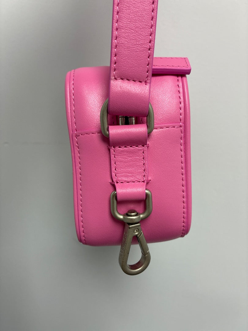 Jacquemus Pink Leather Crossbody Bag Small