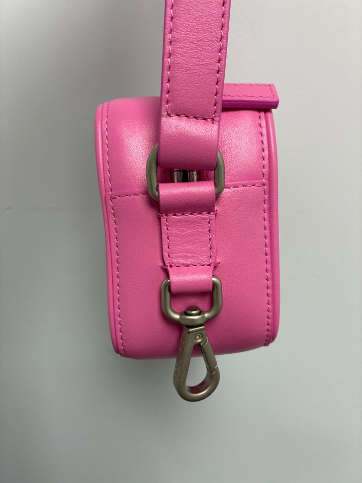 Jacquemus Pink Leather Crossbody Bag Small