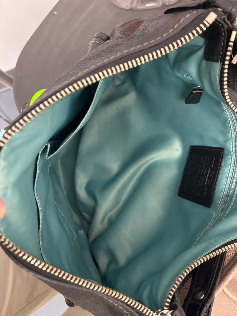 Coach, Black, Handbag, Medium