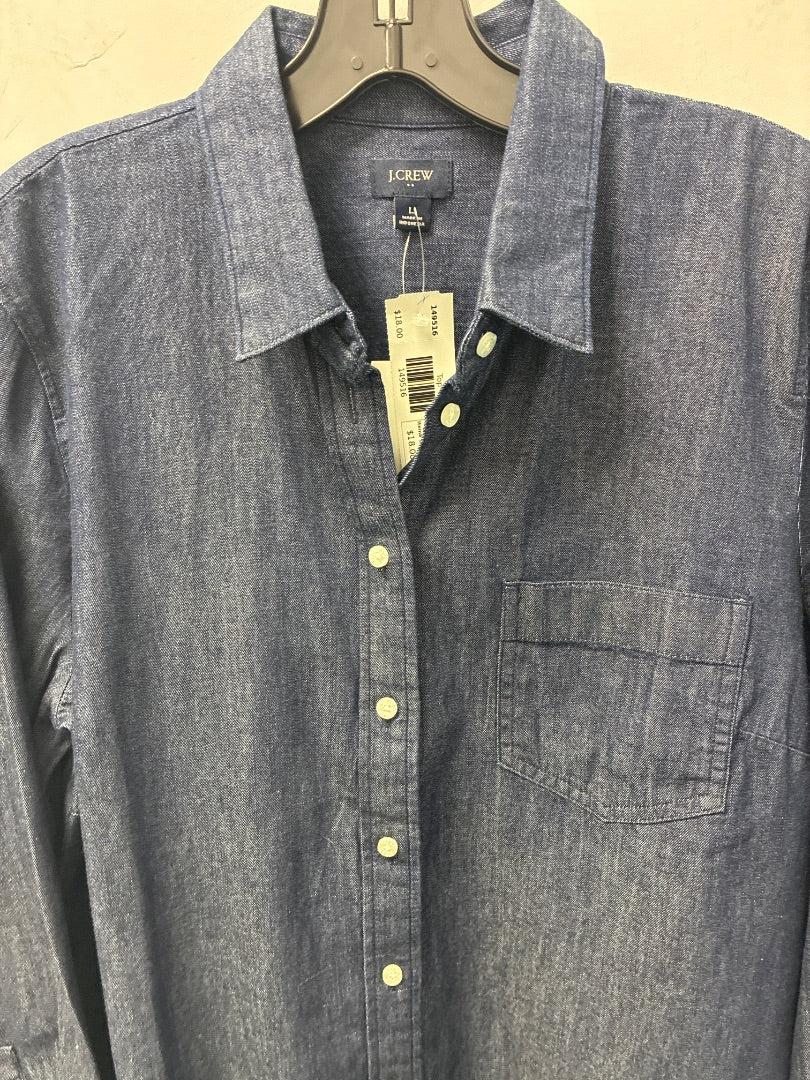jcrew factory, Blue, Top, Large
