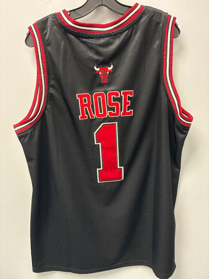 Bulls Rose #1 NBA + Adidas Black+, Mens-Top, XL