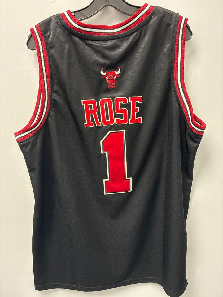 Bulls Rose #1 NBA + Adidas Black+, Mens-Top, XL