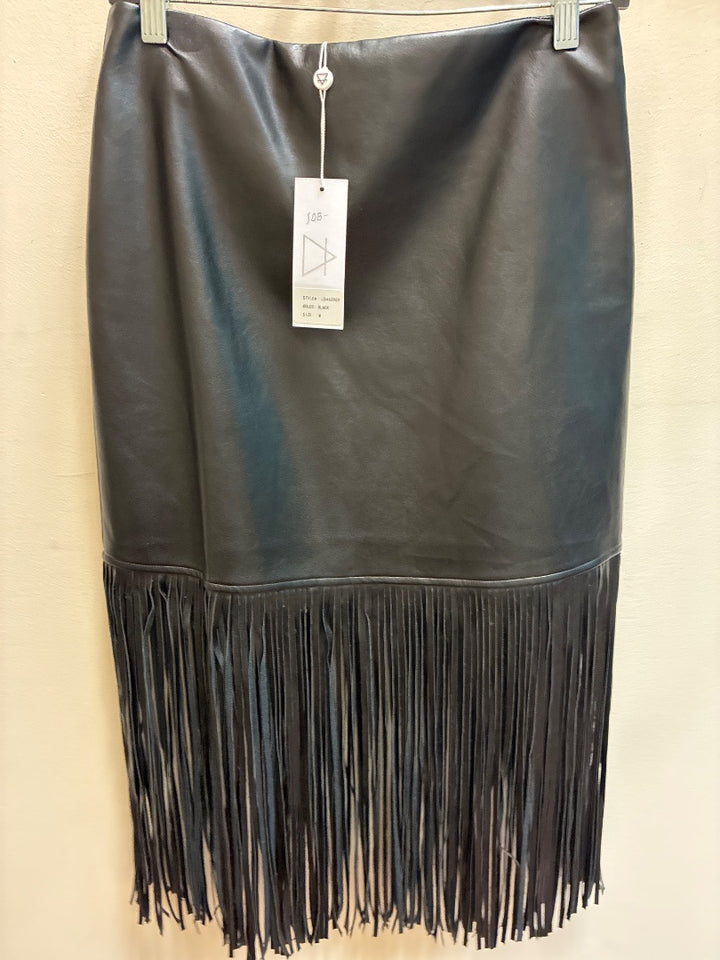 Black Skirt With Fringe Medium