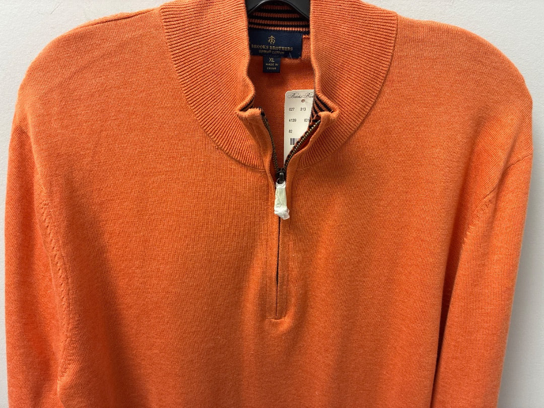 Brooks Brothers Orange Sweater Mens XL