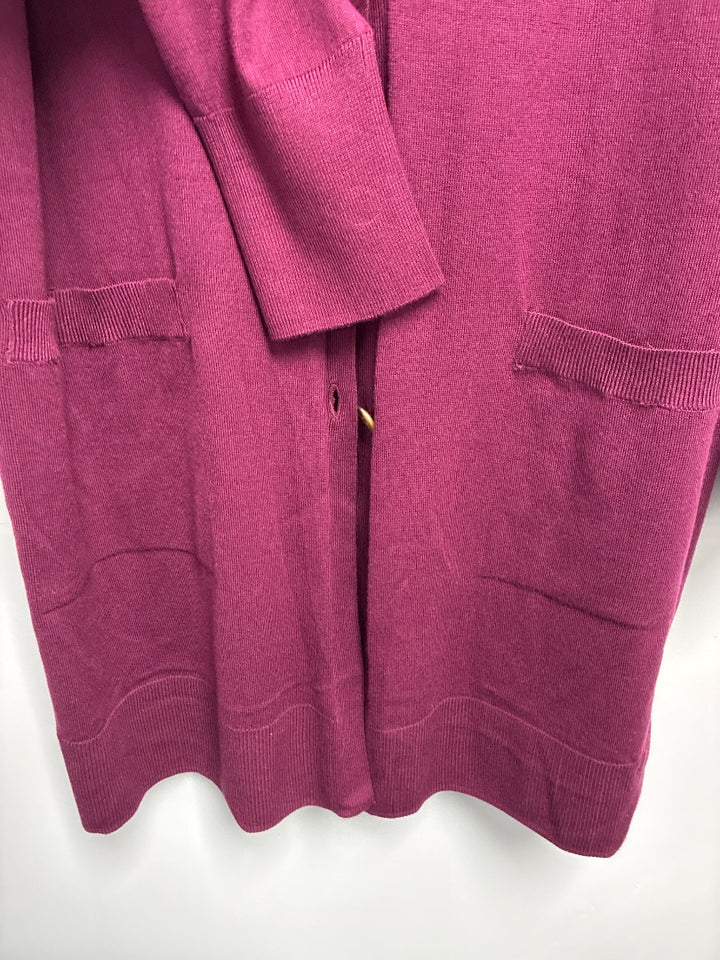 Chico’s Cardigan Sweater Deep Chianti Maroon  XL