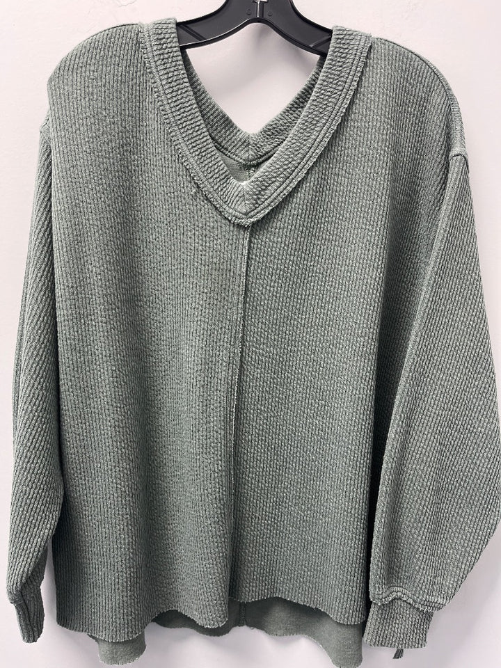 Aerie, Green, Top, XS