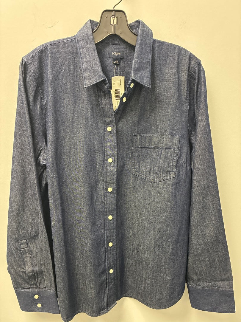 jcrew factory, Blue, Top, Large