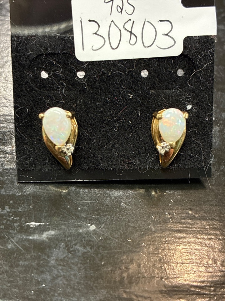 Gold 925 Earrings, XS