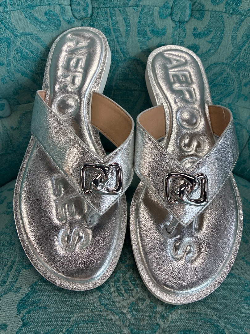 aerosoles, silver, Sandal, 9.5