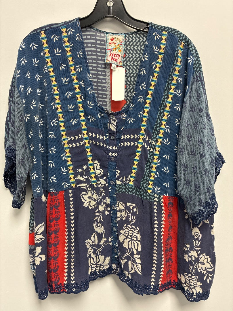 Johnny was, Blue+, Top, Large