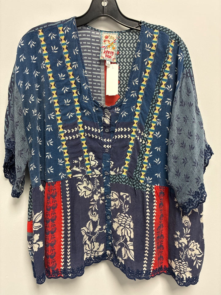 Johnny was, Blue+, Top, Large
