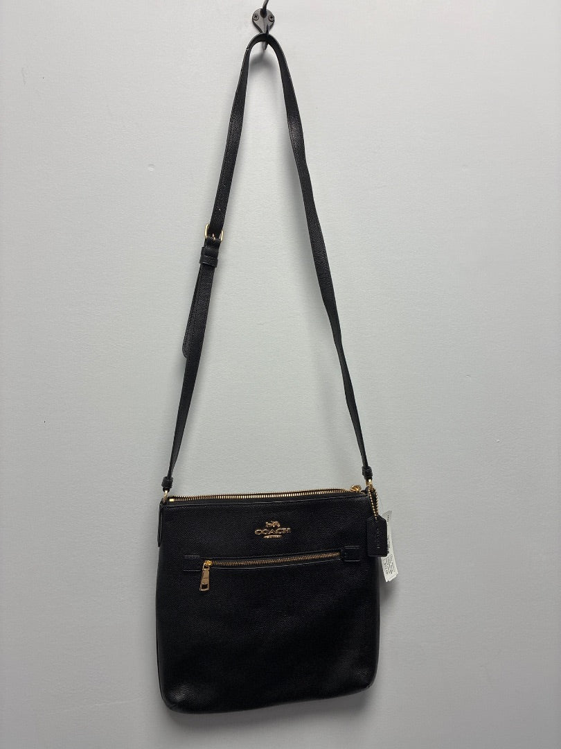 Coach, Black, Handbag, Medium