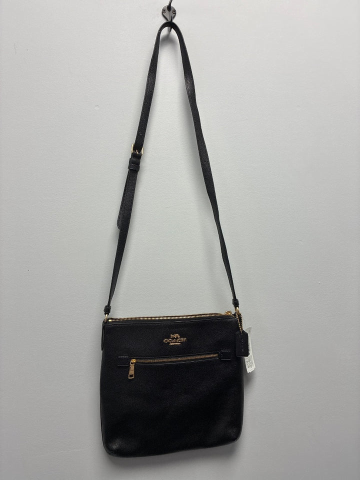 Coach, Black, Handbag, Medium