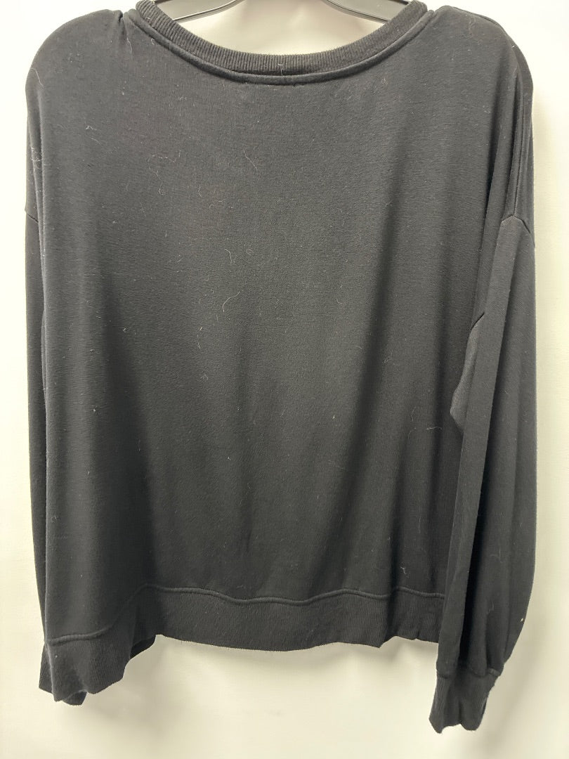 Cynthia Crowley Black BOO Hollowen Sweater Large
