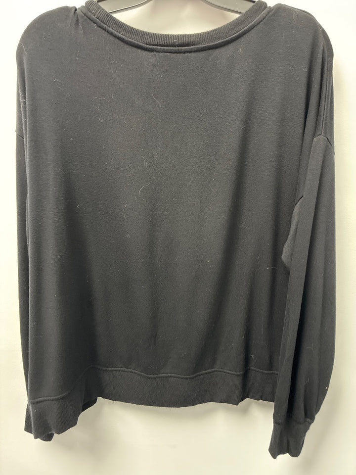 Cynthia Crowley Black BOO Hollowen Sweater Large