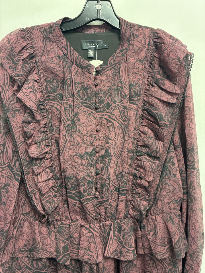 Ted Baker, maroon+, dress, Small