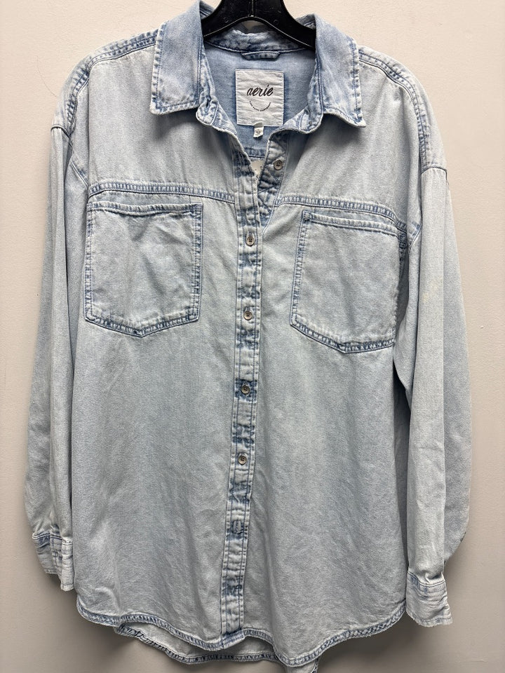 Aerie, Blue, Top, Medium