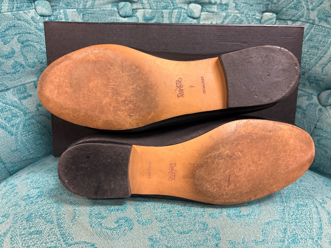 Black Coach loafer, 7