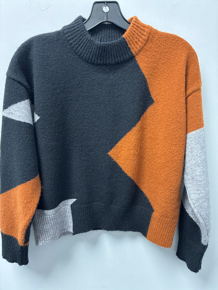 Andree Pullover Sweater Black/Grey/Brown Large