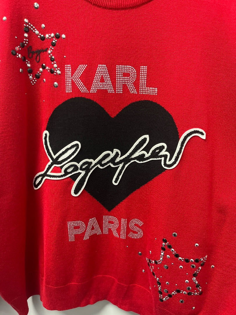 Karl Lagerfeld, Red+, Sweater, XL