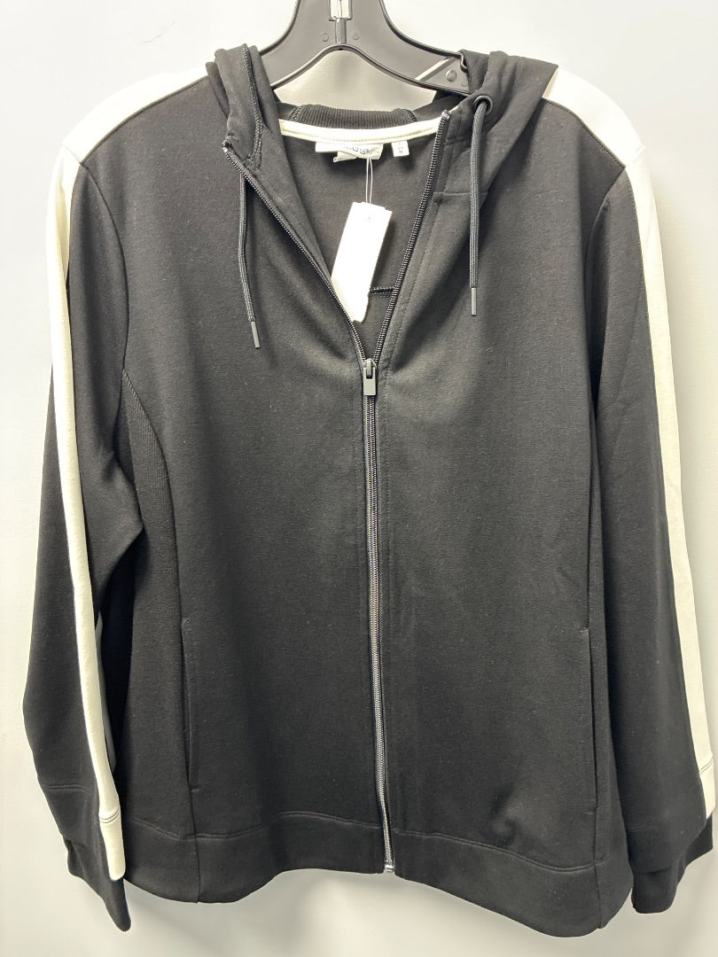 chicos Zip Hoodie Black White XL
