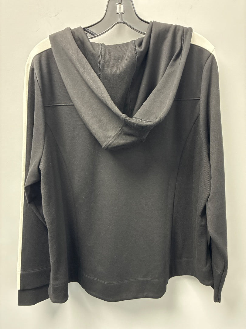 chicos Zip Hoodie Black White XL
