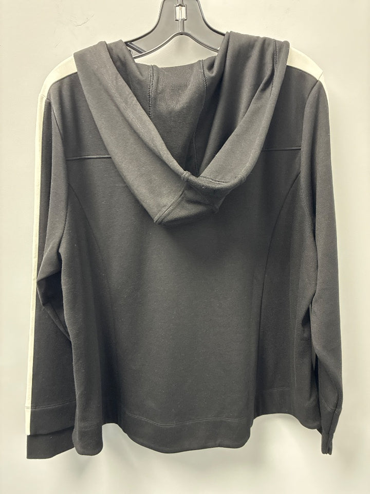 chicos Zip Hoodie Black White XL