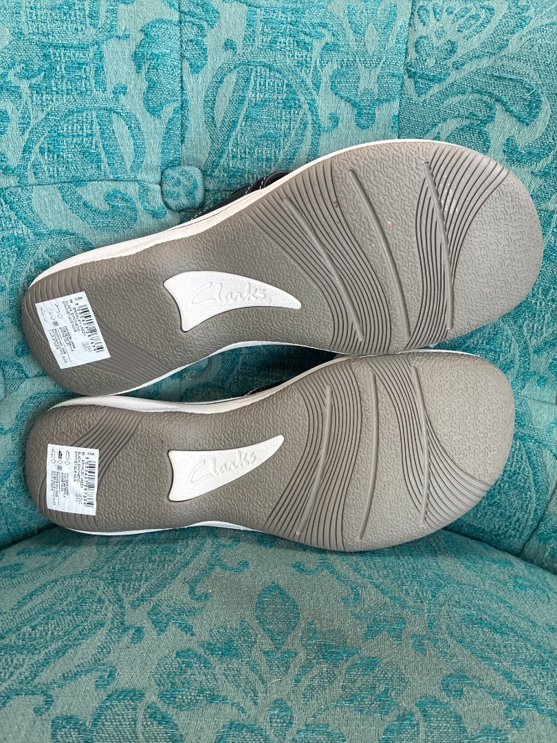 clarks, Black+, Sandal, 8