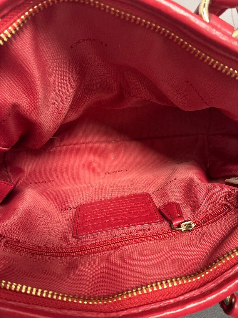 Coach, red, Handbag, Small