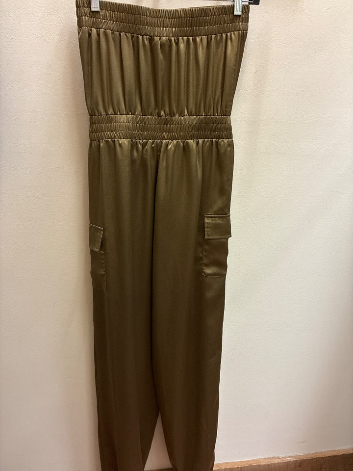 blue blush, Green, jumpsuit, Medium