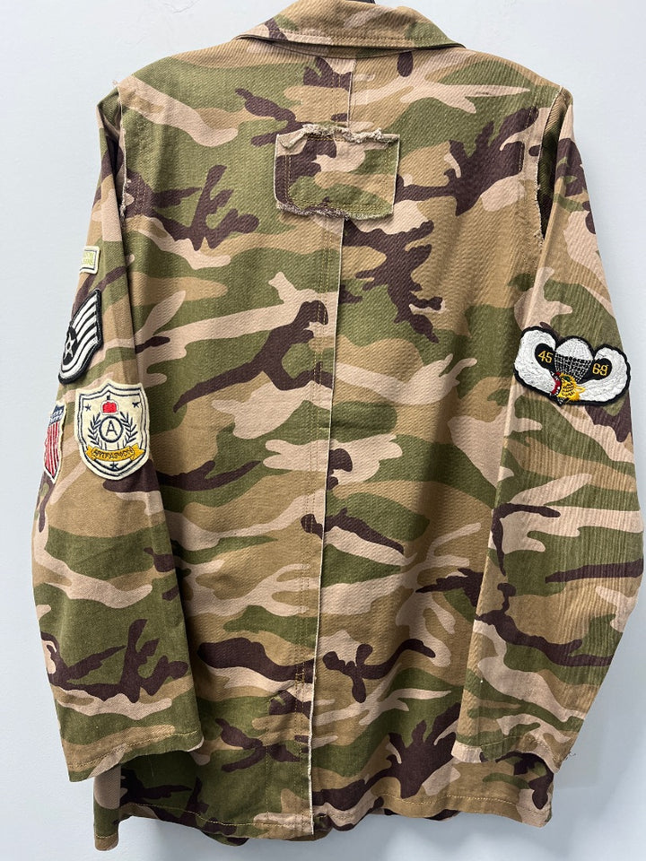 everyday chic, Brown Camouflage, Jacket, Small
