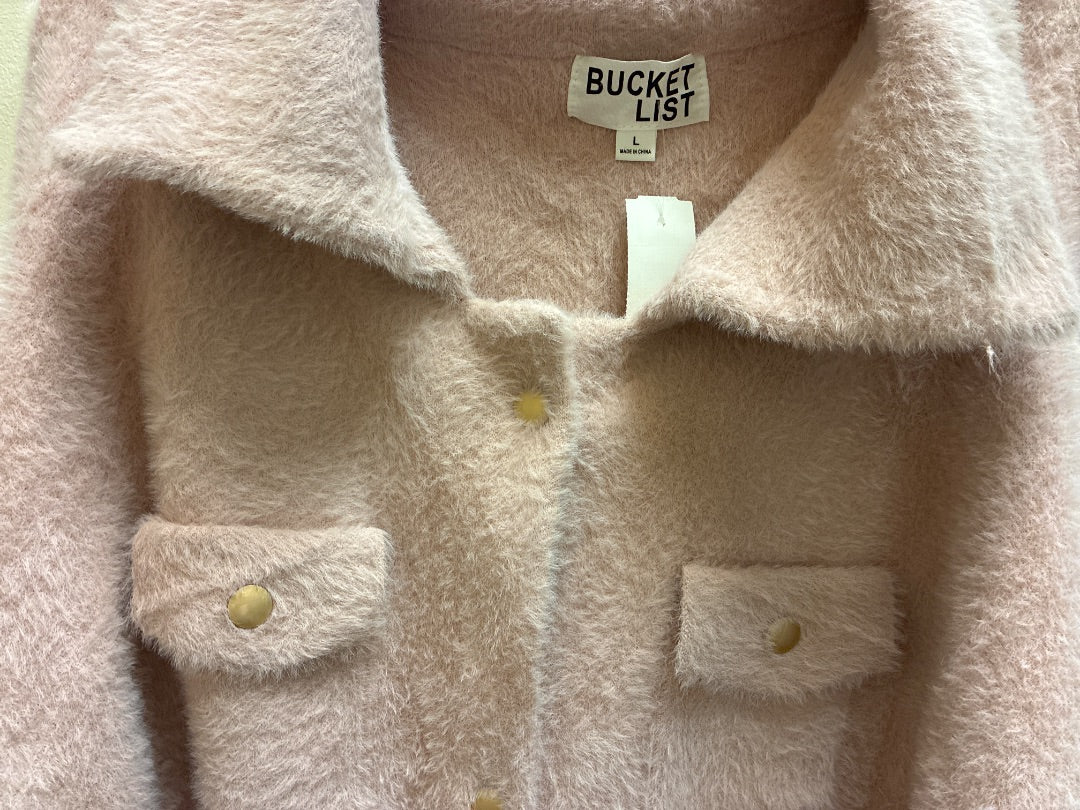 Pink bucketlist outerwear, Large