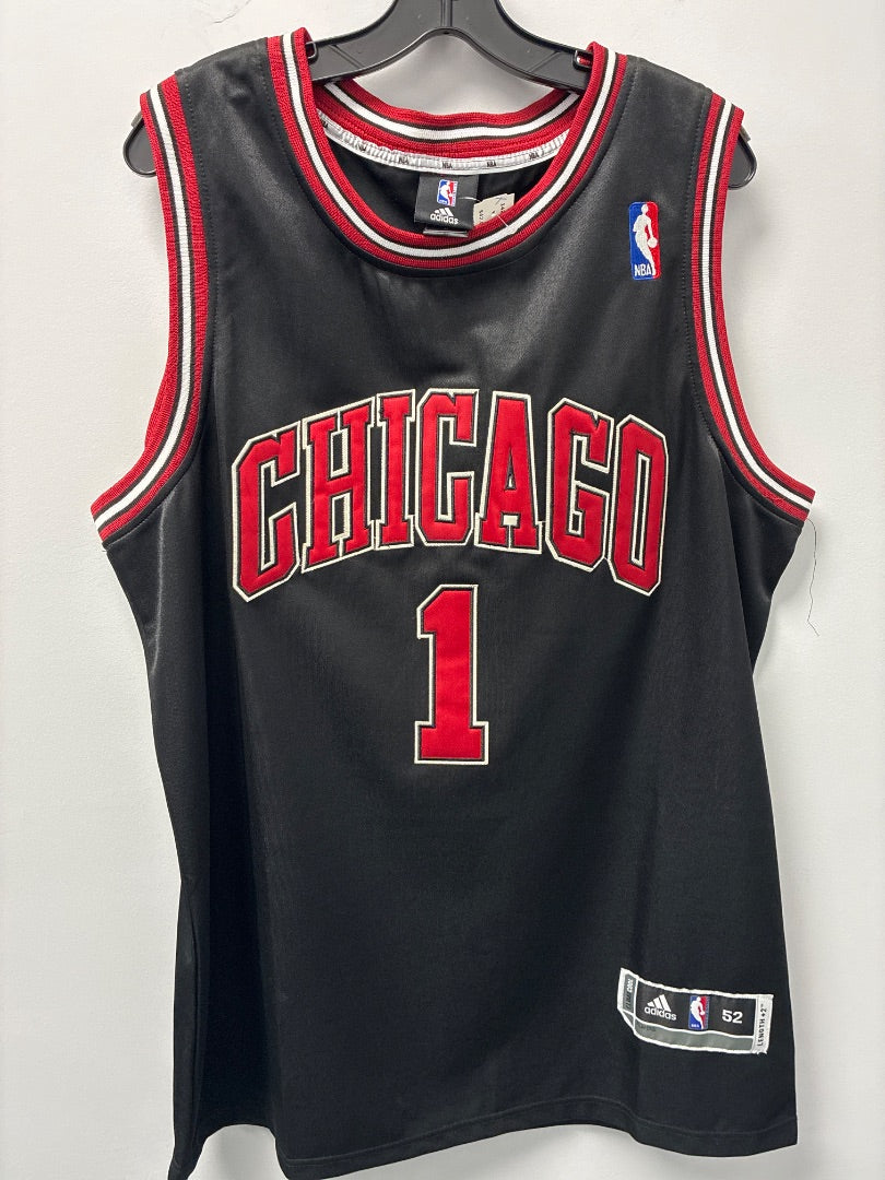 Bulls Rose #1 NBA + Adidas Black+, Mens-Top, XL